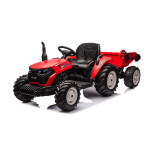 Elektrický Traktor s vlečkou HC-306 - 24V červený